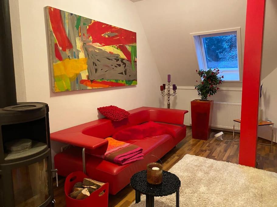 פורת אים וואלד Ferienwohnung In Historischer Villa Mit Gartennutzung מראה חיצוני תמונה